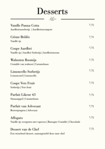 Desserts
